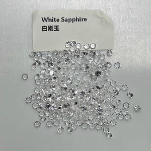 HQ אבני חן מעבדה נוצר לבן קורונדום ספיר 1-3mm יהלומי לחתוך סינטטי לבן ספיר מחיר לכל קרט - Product Image 5