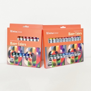 Juego de pintura de acuarela de 18 colores de tubo de plástico de aluminio personalizado Popular para niños artista estudiante - Product Image 2