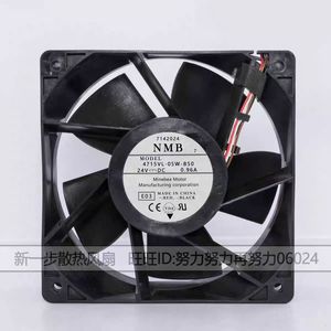 พัดลมระบายความร้อนแบบแกน NMB รุ่น 12038 24V 0.96A 4715VL-05W-B50 สำหรับอินเวอร์เตอร์ - Product Image 1