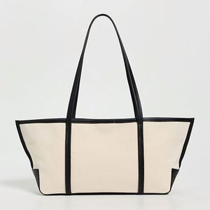 Custom DIY Women's Slim Bateau Tote <b>Bag</b> <b>Lightweight</b> Canvas Shoulder <b>Bag</b> Embroidery Magnetic Closure Winter Summer Travel - Product Image 1