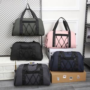 OEM Custom Logo Waterproof <b>Womens</b> Pink Fitness Sport Gym Bag Duffel Travel Bag with <b>Shoes</b> Compartment - Product Image 3