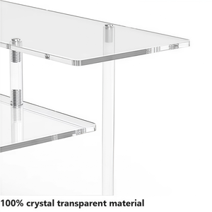 Présentoir à 4 niveaux en acrylique transparent, organisateur de bureau multifonctionnel de 12 pouces pour parfums, cosmétiques, présentoir à cupcakes - Product Image 4