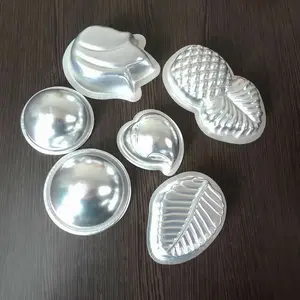 Hochwertige runde Mini-Aluminium-Kuchen form Salzkugel-Halbrund-Aluminium-Seifen form