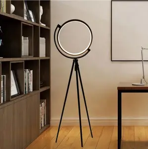 Factory Price High quality modern black LED floor lamp decoration Tripod floor lamp and light for home and hotel