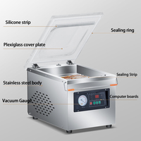 Machine d'emballage sous vide à chambre unique, Corps à clapet thermoscelleuse de bureau, Aliments