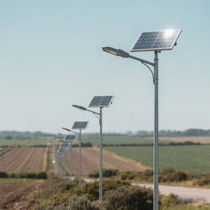 100W-400W không thấm nước IP65 thông minh LED năng lượng mặt trời ánh sáng đường phố cảm ứng cơ thể con người cho đường ngoài trời tích hợp tất cả một thiết kế - Product Image 6