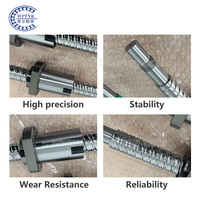 Vis à billes de haute qualité à bas prix, fabricant en gros, personnalisable, guide linéaire 8 mm, bloc 40 mm, vis à billes 2510 1204 600 mm