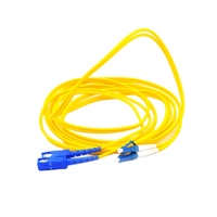 Kabel Patch Cord Fiber Optik YOFC Simplex Singlemode LC ke SC G652D G657A UPC APC 0.9mm 2.0mm 3.0mm FTTH Kuning