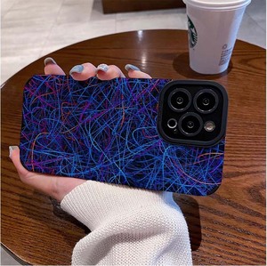 Viola blu giallo stampa linea TPU pelle artificiale <span class=keywords><strong>Cover</strong></span> per <span class=keywords><strong>Iphone</strong></span> X Xr Xs <span class=keywords><strong>11</strong></span> 12 13 14 15 16 17 Pro Max - Product Image 3