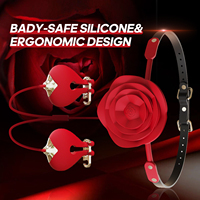 YPM 2024 Elektrischer Rosenvibrator Klitoris-G-Spot-Stab vibrerende Nippelklammern für Weibchen Brustklammer-Clip-Massagegerät für Paare