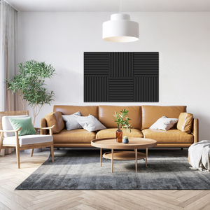 Tablero de <span class=keywords><strong>corcho</strong></span> grande negro de 30x30cm, azulejos de <span class=keywords><strong>pared</strong></span> de fieltro alternativos de 12 piezas con pestañas adhesivas extraíbles seguras para uso en tablero de mensajes - Product Image 3