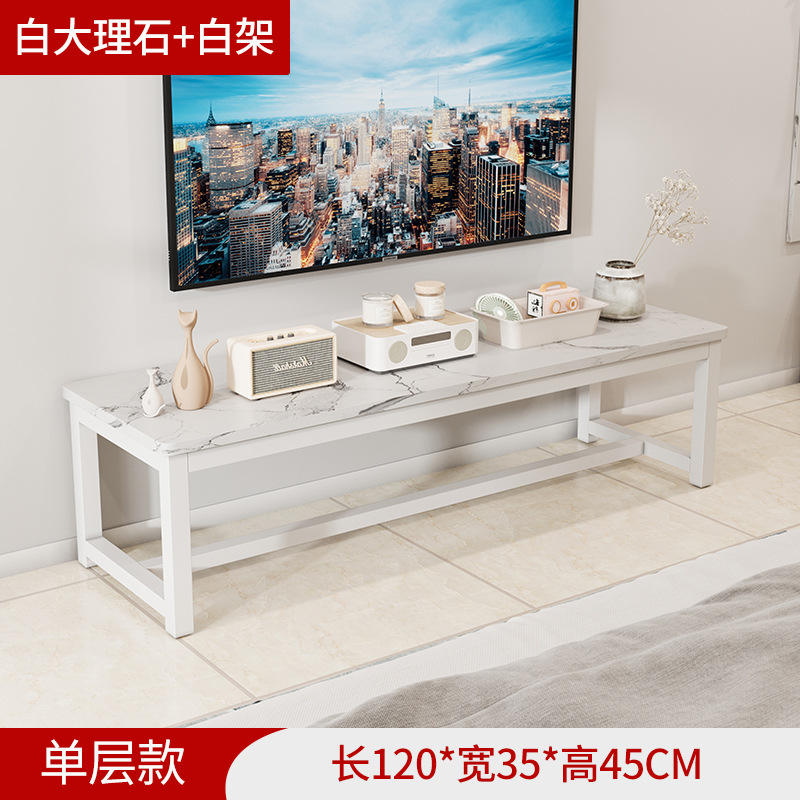 หินอ่อนสีขาว 120 ชั้นเดียวโปรไฟล์ต่ำ + กรอบสีขาว