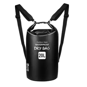 Waterproof 2L 5L 10L 15L 20L 30L Outdoor Waterproof Dry And Wet Bag 500d Pvc Mesh Material Rafting Bag For Swimming Beach Camping Hiking