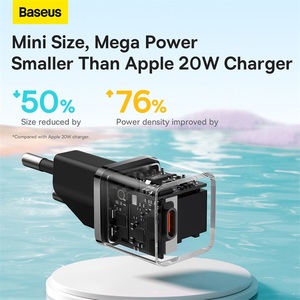 <span class=keywords><strong>Baseus</strong></span> GaN5 Chargeur rapide mini <span class=keywords><strong>USB</strong></span> C 20W EU pour <span class=keywords><strong>iPhone</strong></span> 15 14 13 12 - Product Image 4