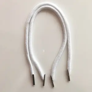 Elástico redondo Cadena de poliéster plano trenzado de cuerda/cuerda de cable para bolsa de papel