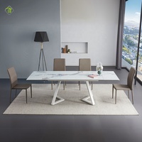 Table à manger moderne 10 places avec plateau en pierre, style classique, de Foshan Furniture Shop Online