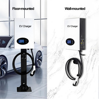 Station de recharge électrique Kaissg New Energy pour usage domestique 7/20/30KW Chargeur CCS2 DC GBT/CCS mural blanc Câble de 5m 4.3 pouces