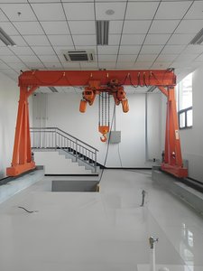 New Product MH Single Beam Crane With Hoist Span 5 Meters Lifting Capacity 8 Superior Stability Classic "A" <b>Frame</b> Support Struct - Product Image 4