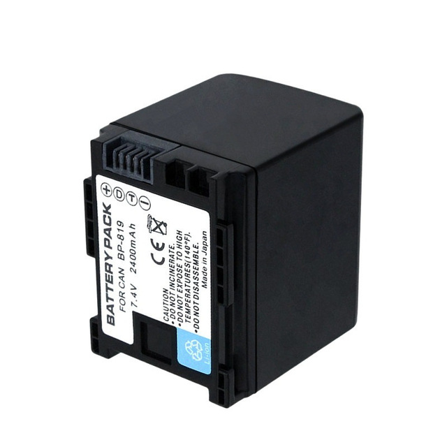 BP-819 2400mAh Camera Battery for Canon VIXIA HF10 HF20 HG20 CE RoHS Certified Wholesale Bulk High Capacity