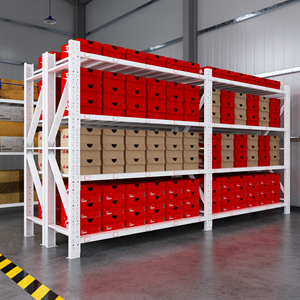 Étagères d'entrepôt en métal réglables à 5 couches de fabrication en usine pour la logistique express et le stockage domestique livraison rapide - Product Image 2