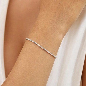 Export Quality Lab Grown Round Brilliant Cut Diamond Tennis <b>Bracelet</b> Luxury Fine Jewelry for Women Available For Sale - Product Image 5