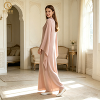 Offre Spéciale : Robe Modeste Plissée en Tissu Teint, Robes Pakistanaises, Vêtements Arabes, Robe Longue Simple et Tendance