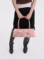 Anpassbare Y2K Retro Trendy Jelly Bag Damen Unterarmtasche mit Drehverschluss und langem Tragegurt für den Sommer-Streetstyle