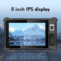 Tablet PC Android 12 Industri Tangguh 8 Inci Layar Sentuh IP67 Tahan Air dan Guncangan untuk Luar Ruangan, RAM 4GB ROM 64GB CPU Octa-Core
