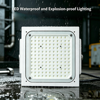 Luminaire LED Commercial pour Auvent 100W 150W 200W IP66 Étanche pour Station-Service, Plafonnier Extérieur Encastré