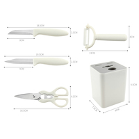 Keukengereedschap Gadgets Keukenschaar Dunschiller Keukenmes Smart Keuken Gadget Set Met Houder