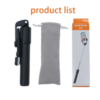 Nouveau R1s Selfie Stick trépied en aluminium appareil photo numérique téléphone trépied support Mobile support de téléphone avec lumière pour faire de la vidéo