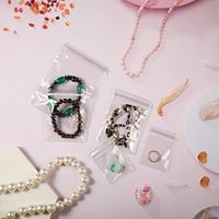 Sac de rangement pour bijoux en PVC de haute qualité, épaissi, anti-poussière, anti-oxydation, transparent, avec fermeture éclair