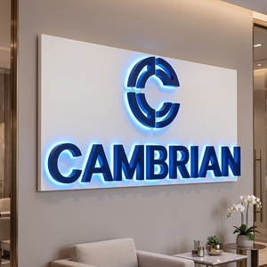 Enseigne LED 3D personnalisée avec logo, lettres en relief, éclairage arrière pour extérieur, magasin, entreprise, bureau, enseigne lumineuse LED personnalisée pour boutique - Product Image 3