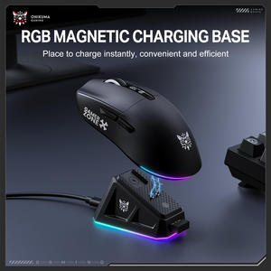 Souris de jeu ONIKUMA DM07 noire PAW3311 RGB 24000 DPI 1000Hz, souris de jeu rechargeable à trois modes pour <span class=keywords><strong>PC</strong></span> portable, REACH RoHS - Product Image 6