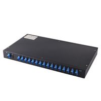 Harga kompetitif 19 inci rak dipasang 12 port 24 inti SC/UPC serat optik Panel Patch ODF untuk FTTH FTTB jaringan FTTX