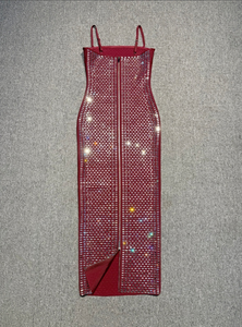 SB3750 Nuevo Vestido Maxi Sexy de Verano, Ropa de Fiesta de Alta Costura, Vestidos de Noche Brillantes con Cristales para Graduación - Product Image 4