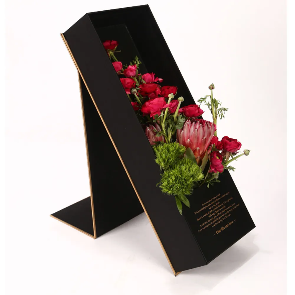 עץ הפוך באיכות גבוהה כיסוי משי-סאטן פרח קופסת מתנה חבילת זר חנות פרחים אספקת יצרנים ישיר סל