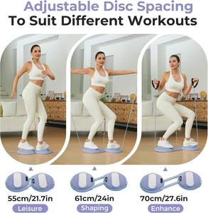 RS Twisting Board Ab Twister Board Waist Twister Machine con bandas de resistencia Disco de torsión de cintura para <span class=keywords><strong>ejercicio</strong></span> Core Ab - Product Image 5