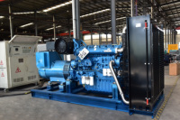 Générateur diesel industriel Weichai Baudouin 500 kVA 400 kW triphasé avec ATS (commutateur de transfert automatique) type silencieux à châssis ouvert