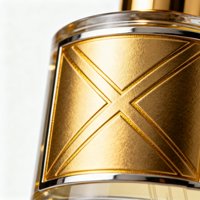 Étiquettes autocollantes personnalisées en vinyle avec estampage doré, imperméables, pour cosmétiques, maquillage, parfums, bougies et artisanat