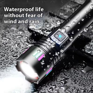 Outdoor Zoom LED <b>Flashlight</b> with Adjustable Beam IP44 Waterproof Powerful Aluminum Alloy Construction for Camping & Diving - Product Image 3