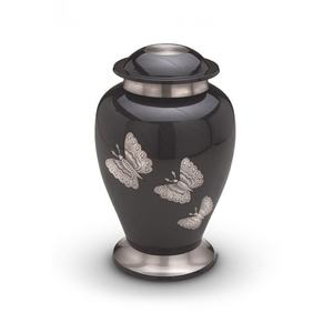 Urnes funéraires en métal au design sculpté avec des papillons et souvenirs Urnes funéraires très exigeantes à vendre au meilleur prix - Product Image 3