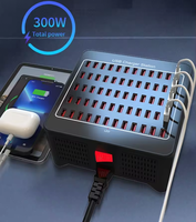 Chargeur USB multi-rapide 300W, 60 ports, station de charge USB portable, chargeur mural intelligent pour iPhone. Tablette iPad