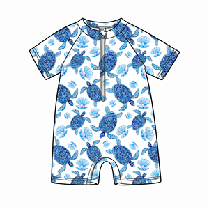 <span class=keywords><strong>Maillot</strong></span> <span class=keywords><strong>de</strong></span> <span class=keywords><strong>bain</strong></span> une pièce personnalisé pour garçons, bébés et enfants, anti-UV SPF50+, séchage rapide, protection contre les éruptions cutanées pour l'entraînement à la natation et les vacances à la plage - Product Image 3
