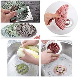 Protectores de desagüe de silicona para el cabello, tapones de silicona para drenajes de ducha, bañera y cocina, venta al por mayor - Product Image 3