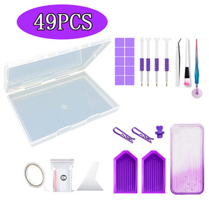 Kit di Strumenti per Pittura Diamantata con Stampa Artistica Moderna, in Plastica Sfumata, con Valigetta per il Trasporto - Product Image 2