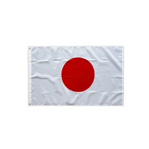 China Supplier Wholesale National Flags 90*150 Cm 100% Polyester Banner Japan Country Flag