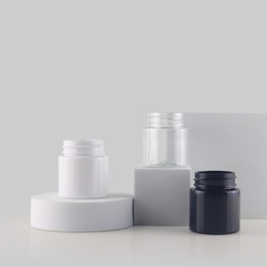 3.5g 5oz 8oz 10oz 18oz Black White Custom <b>Tamper</b> Evident Label Plastic Jar with Cr Lid Wax Storage Dry Herb Flowers Stash Jar - Product Image 1