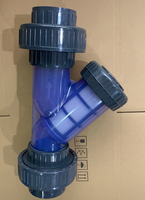 Filtro de colador Y de CPVC y PVDF, resistente a los ácidos y álcalis, resistente a la corrosión, modelo PVC Y, pedido mínimo, 1 pieza