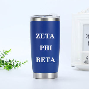 2024 bottiglia Thermos con lettera greca diversa personalizzata 304 bottiglia isolata in acciaio inossidabile Zeta Phi Beta Sorority - Product Image 2
